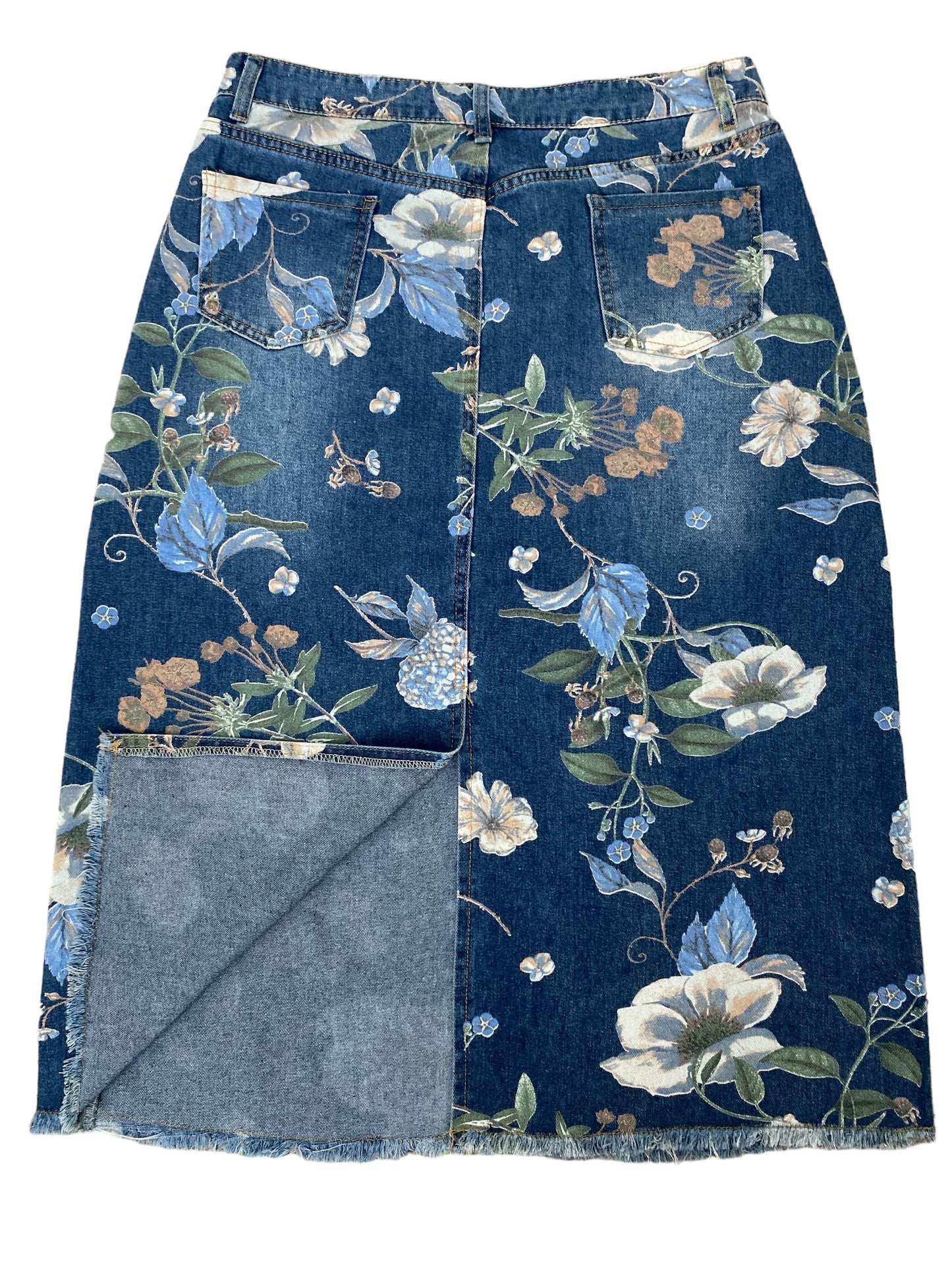 Long Skirt With Floral Print.