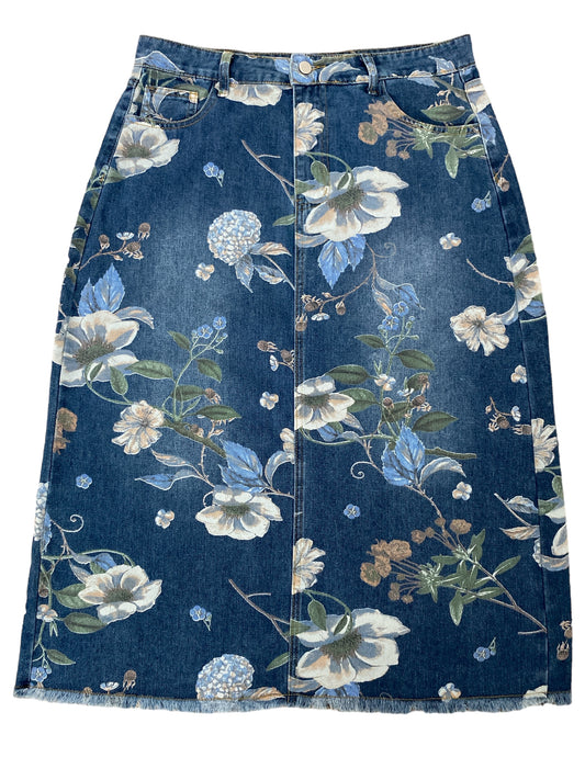 Long Skirt With Floral Print.